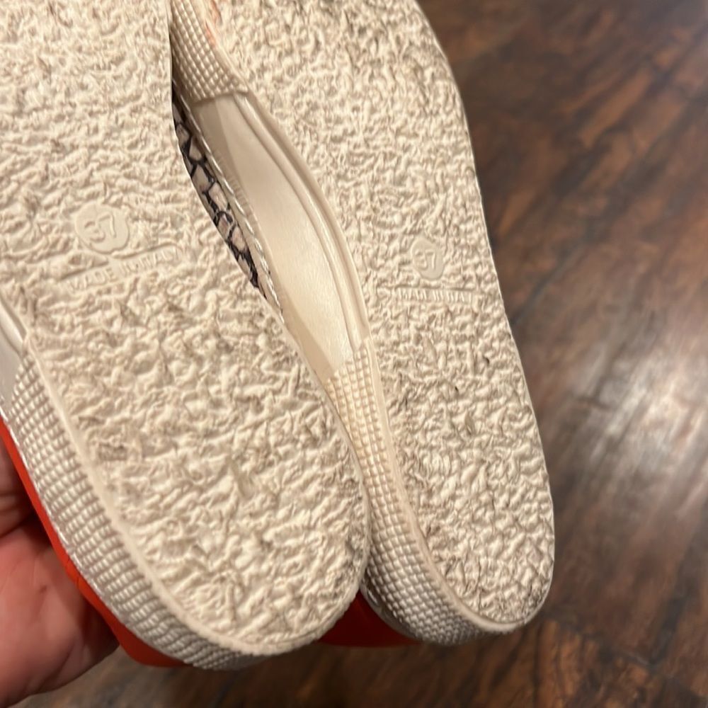 Kurt Geiger London Sneakers Women's 37 US 6.5 Snake Skin Print Made In Italy EUC - Picture 8 of 8